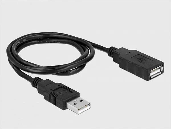 Kabl adapter DeLOCK 66286, USB-A në Serial RS-485 DB9, 0.8 m, i zi