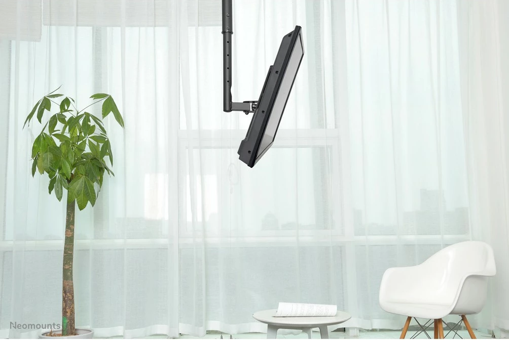 Mbajtëse tavani për monitor/TV Neomounts FPMA-C060BLACK, 10-40 inç, rregullim lartësie, zezë