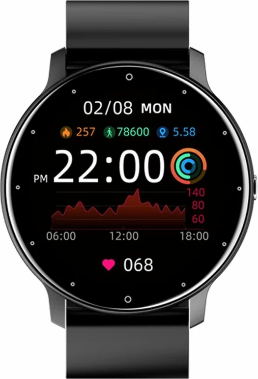 Smartwatch Giewont për meshkuj, e zezë