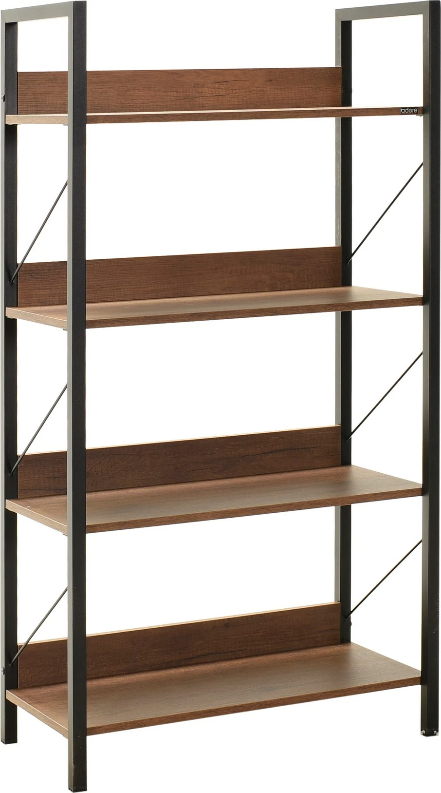 Raft librash Hanah Home, Ktp-840-Oo-1, ngjyrë arre, kornizë metalike