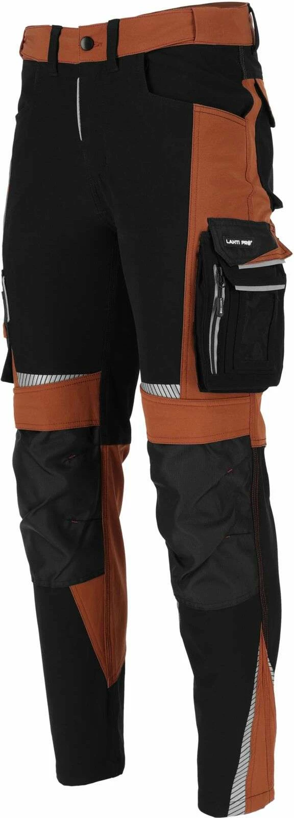 Pantallona pune LAHTI PRO Stretch Line L4054505 2XL 4-way stretch, Cordura, 10 xhepa, kafe-zi