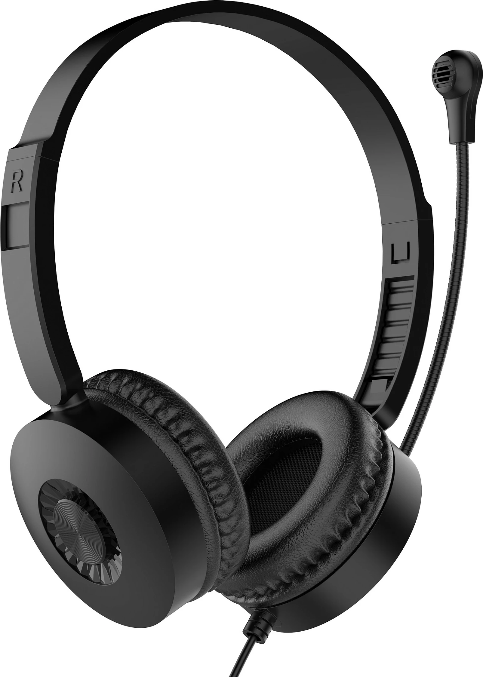 Kufje EQUIP Stereo Headset, USB-A, kabllo 2 m, me mikrofon, të zeza
