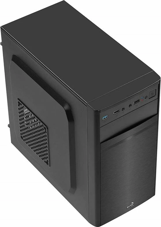 Kasë Aerocool CS-103 Mini Tower për Micro-ATX/Mini-ITX, pa furnizues rryme, e zezë