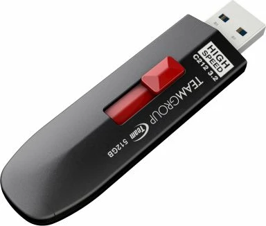 USB memorje TEAMGROUP C212 512GB USB 3.2 Gen2 Type-A 1000/800MB/s, e zezë