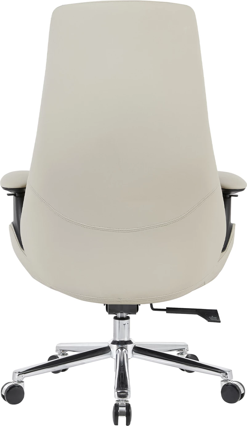 Karrige zyre Pulse FH1234.02, lëkurë sintetike bezhë, bazë e kromuar, 73x70x115-121 cm
