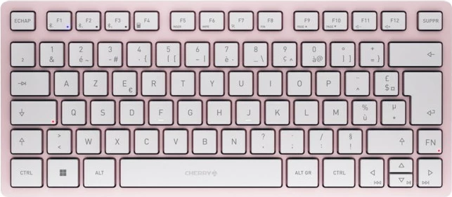 Tastierë Cherry KW 7100 MINI BT, Wireless, Bluetooth, Scissor key switch, AZERTY, Rozë