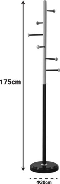 Varëse palltosh Serea, metalike, ngjyrë e bardhë-natyrale, D30x175cm