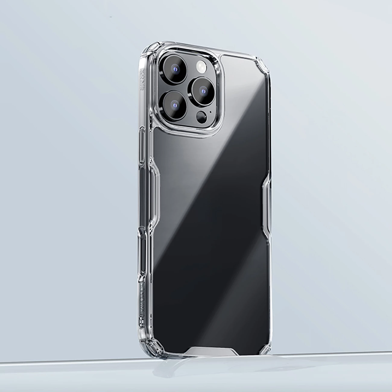 Mbështjellës Nillkin Nature Pro për iPhone 16 Pro Max, transparent dhe bardhë