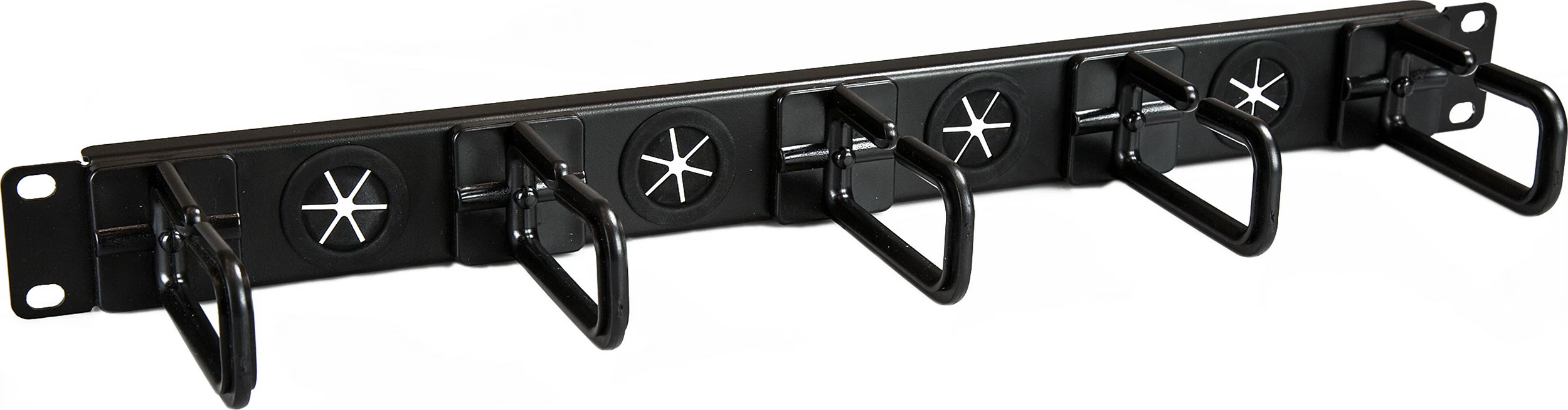 Panel menaxhimi kabllosh për rack serveri StarTech 1U, horizontal, D-Ring, i zi