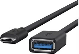 Adapter Belkin USB-C në USB-A, USB 3.2 Gen 1, 5 Gbit/s, i zi