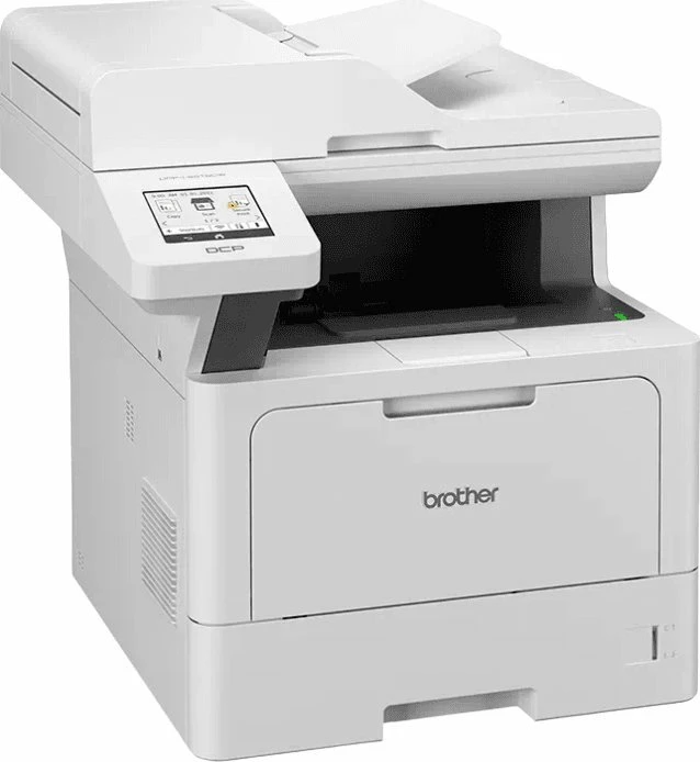 Printer multifunksional lazer Brother DCP-L5510DW (DCPL5510DWRE1), mono, A4, 48 ppm, duplex, Wi‑Fi/Ethernet, ADF, ekran me prekje 8.9 cm, bardhë