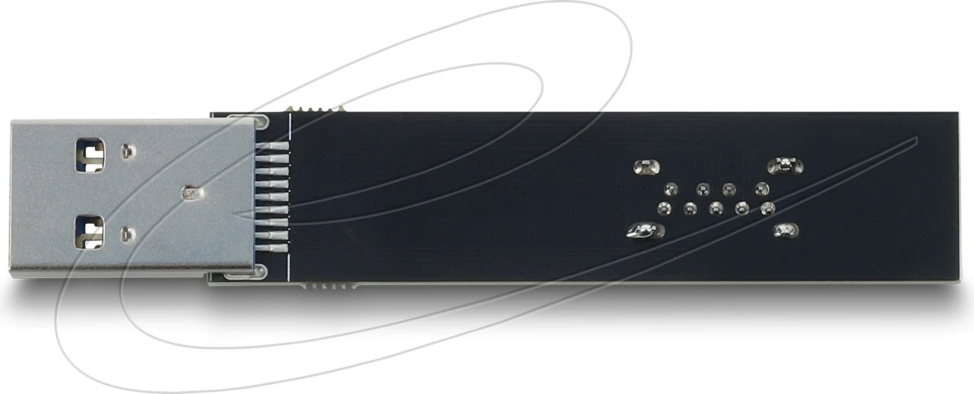 Adapter USB DeLOCK, USB Type-A femër në mashkull, 10 Gbps, 90° poshtë, i zi