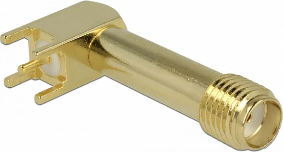 Konektor SMA DeLOCK 65845, 50Ω, 0-6000MHz, i artë