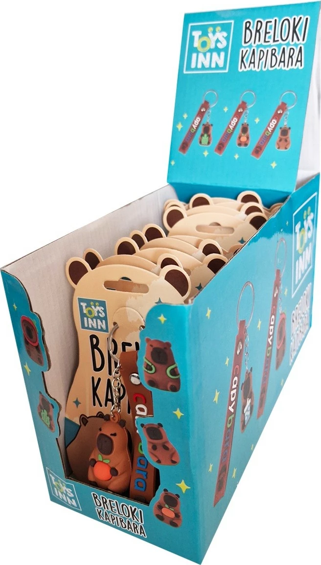 Varëse çelësash Stnux Capybara, set 12 copë, metal dhe gomë, shumëngjyrëshe