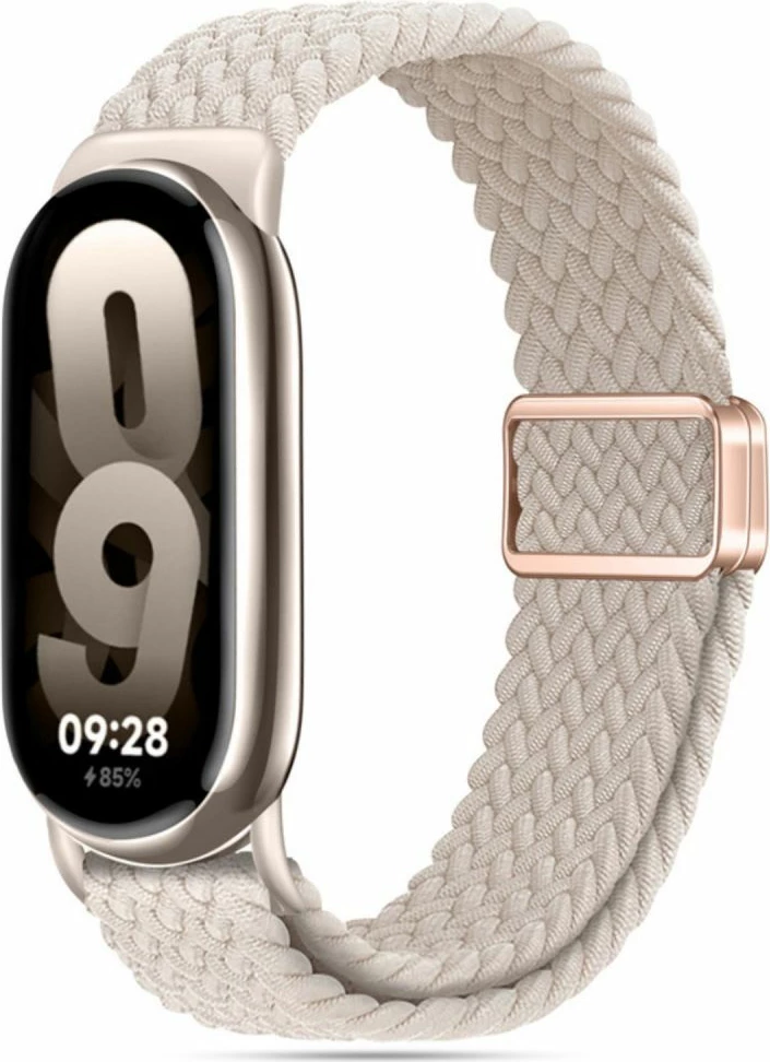 Rrip najloni për smartwatch Tech-Protect NylonMag, për Xiaomi Smart Band 8/9/NFC, Bezhe