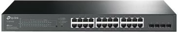 Switch, TP-Link SG2428P, 24 porta Gigabit PoE+ 250W, 4 slote SFP, Omada SDN