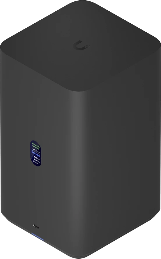 NAS Ubiquiti UniFi UNAS-2-B-EU, 2x 3.5\" bay, 2.5GbE, USB-C, me adapter PoE++ i përfshirë, e zezë