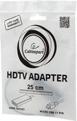 Adapter MHL në HDMI Gembird A-MHL-003, 16cm, i zi