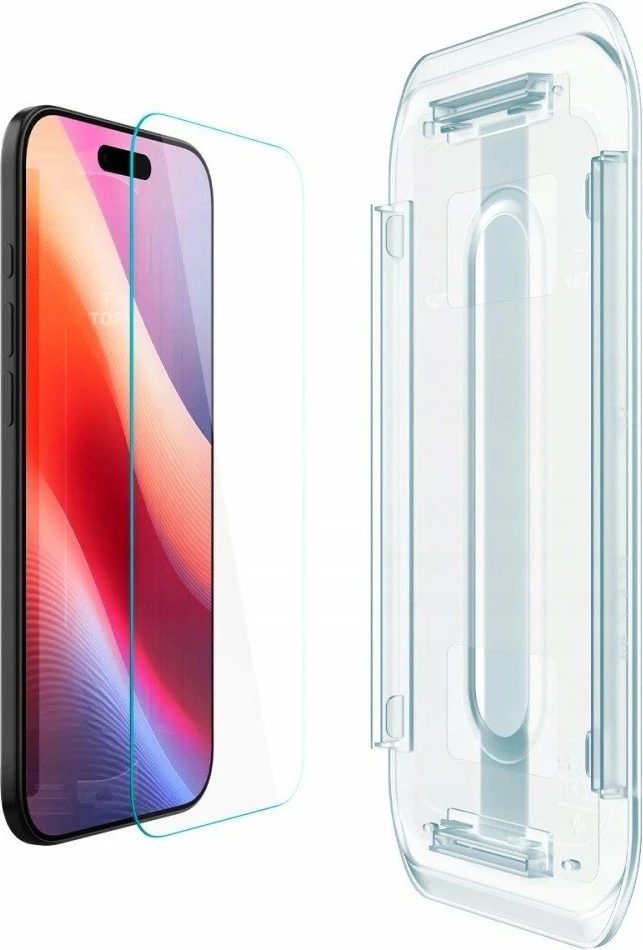 Xham i kalitur Spigen Glas.tr EZ Fit për Apple iPhone 17 Air, 2 copë, transparent