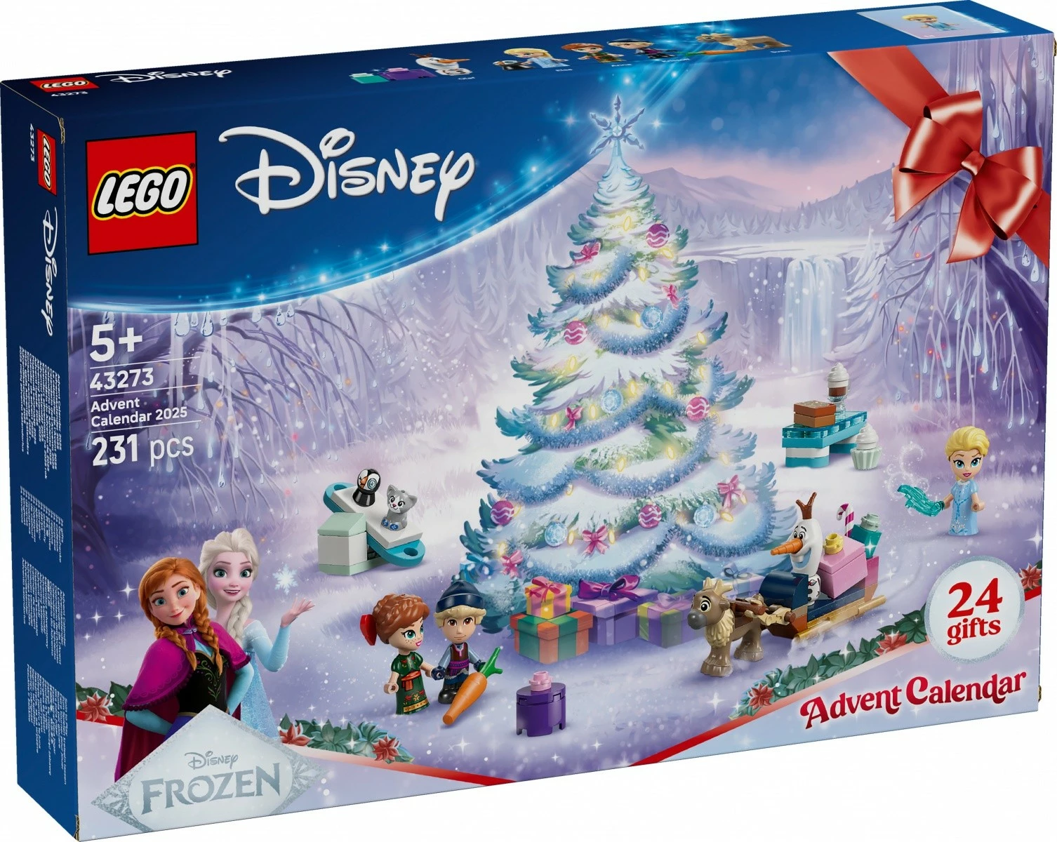 Kalendar advent LEGO Disney Frozen 43273, 231 pjesë, për fëmijë, shumëngjyrësh