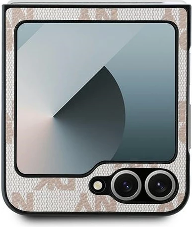 Mbështjellës DKNY për Samsung Galaxy Z Flip 6, model Checkered Pattern Printed Stripes, Rozë