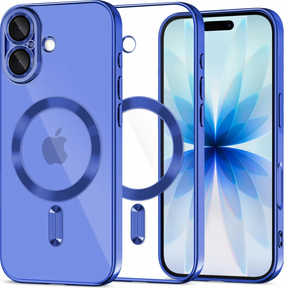 Mbështjellës Tech-Protect MagFlex MagSafe për iPhone 17, i tejdukshëm, blu navy, 1 copë