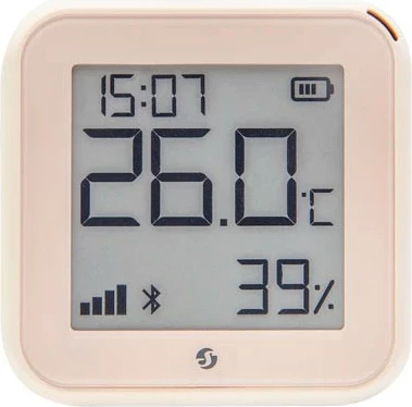 Sensor temperature e lagështie Shelly H&T Gen. 3, Wi-Fi, Bluetooth, USB-C, Matte Ivory