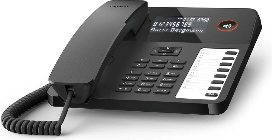 Telefon fiks Gigaset Desk 600, analog, ekran LCD, i zi