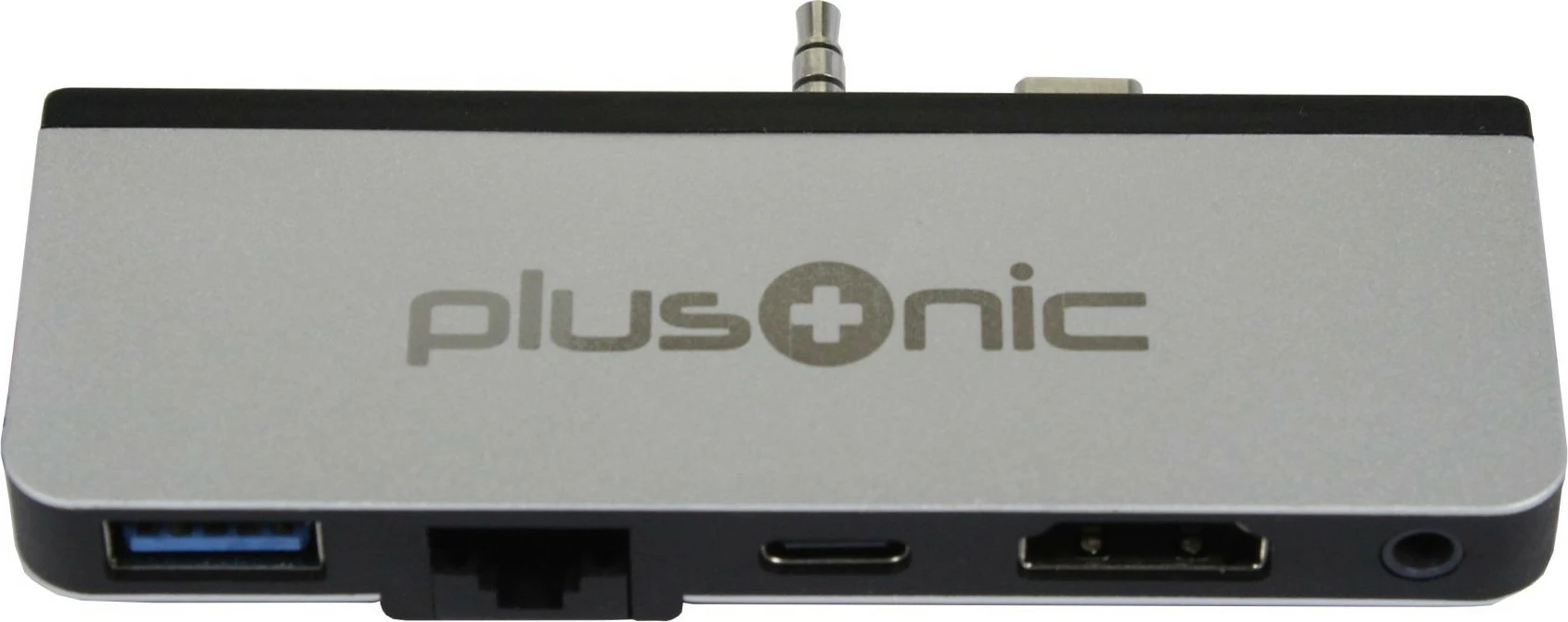 Adapter docking Plusonic për Microsoft Surface Go, 5n1: USB 3.0/RJ45 Gigabit-Ethernet/Type-C/HDMI/AUX