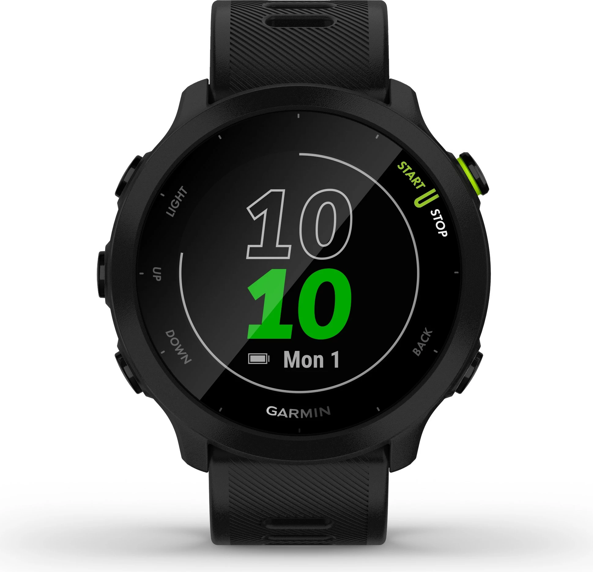 Smartwatch Garmin Forerunner 55, GPS, 2.64 cm, e zezë