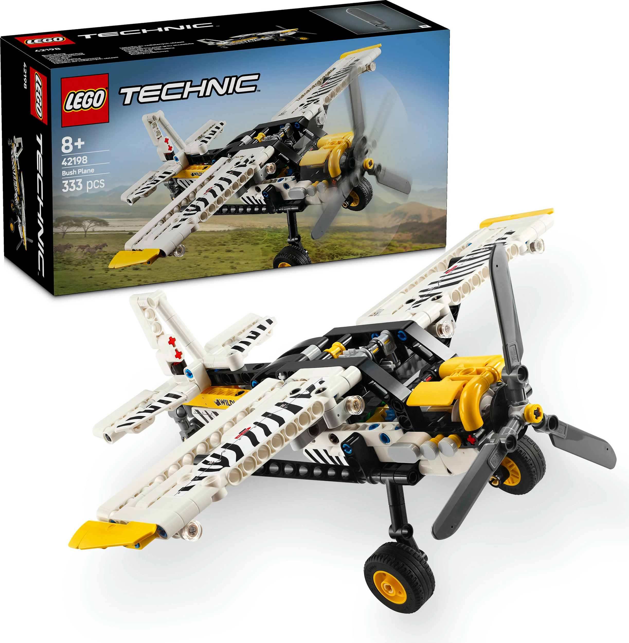 Set ndërtimi LEGO Technic 42198, Bush Plane, 333 pjesë, shumëngjyrësh
