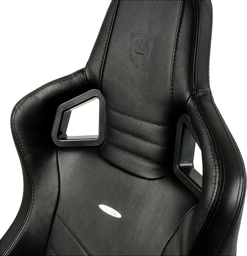 Karrige gaming Noblechairs EPIC, lëkurë e vërtetë, e zezë