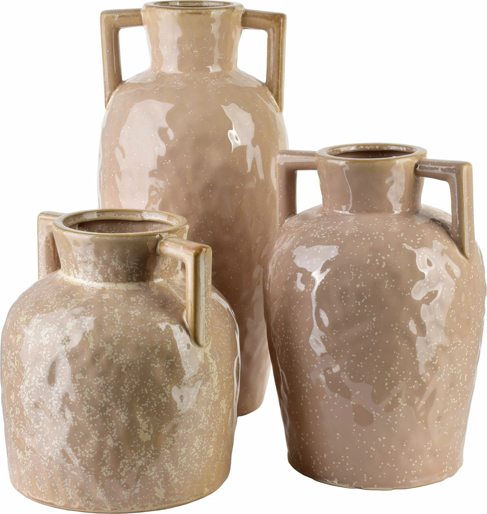 Vazë NoName Arina Beige, qeramike 8x18x20.5 cm, bezhe