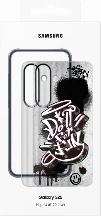 Kllapë telefoni Samsung Flipsuit Case Rugged EF-JS931CBEGWW për Galaxy S25, e zezë