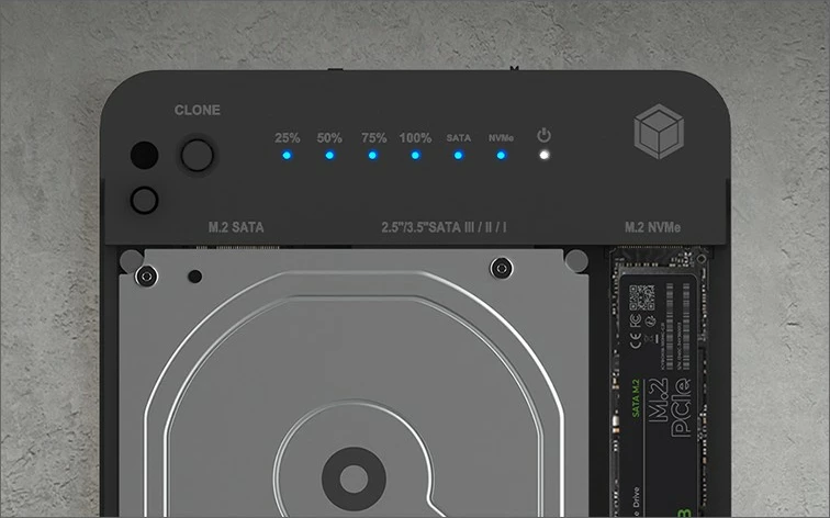 Docking station ICY BOX IB-2915MSCL-C31, klonim HDD/SSD, USB 3.2 Gen 2, i zi