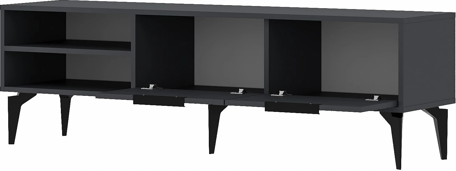 Komodë TV Regina, ngjyrë antracit, Skye Decor