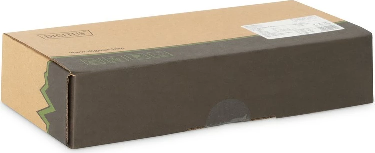 Patch panel Digitus DN-91612S, 12 porta, CAT 6, 10", 1U, e zezë