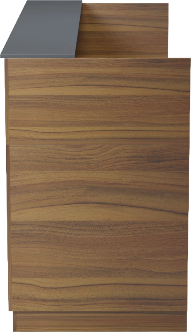 Banak recepsioni profesional KRONIC, melaminë ngjyrë arre/gri, FH2156.03, 180x70x110 cm