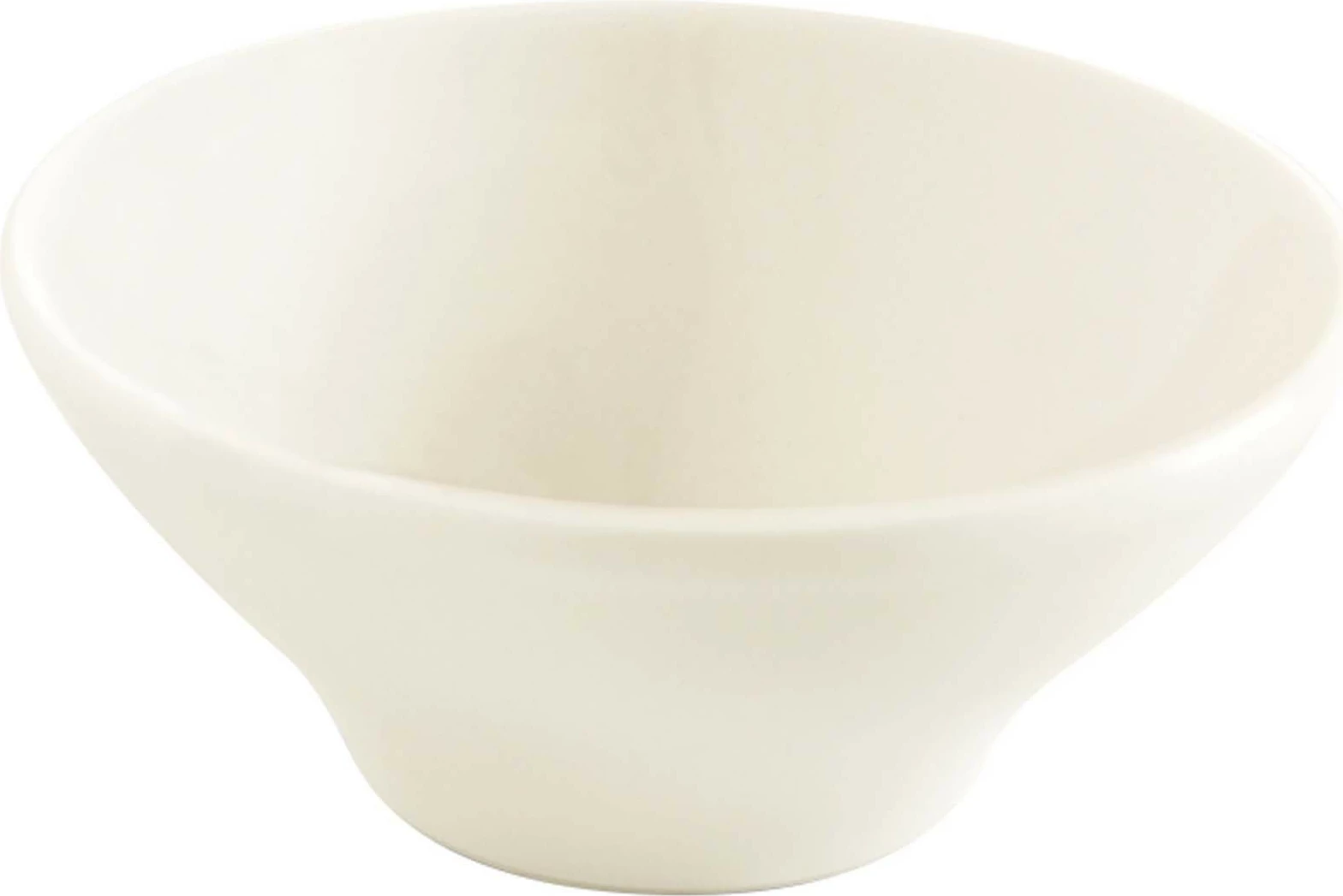 Tas konik porcelani Fine Dine Crema 300 ml 130x60 mm, krem, set 6 copë