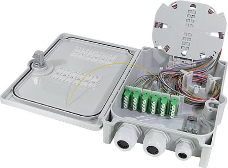 Kuti shpërndarëse fiber optike LogiLink FTTX, 24x LC/APC, IP55