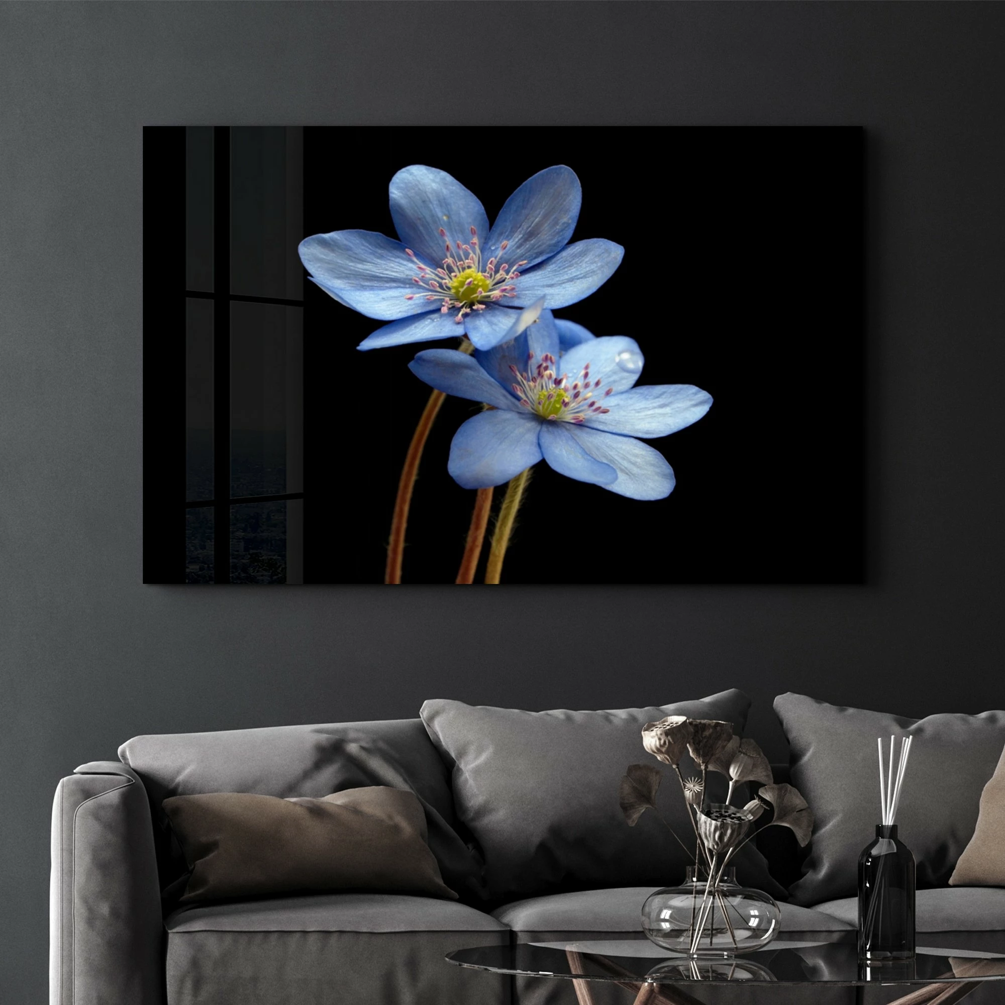 Pikturë dekorative prej xhami të temperuar, Wallity OGLS-1174, 70x110cm