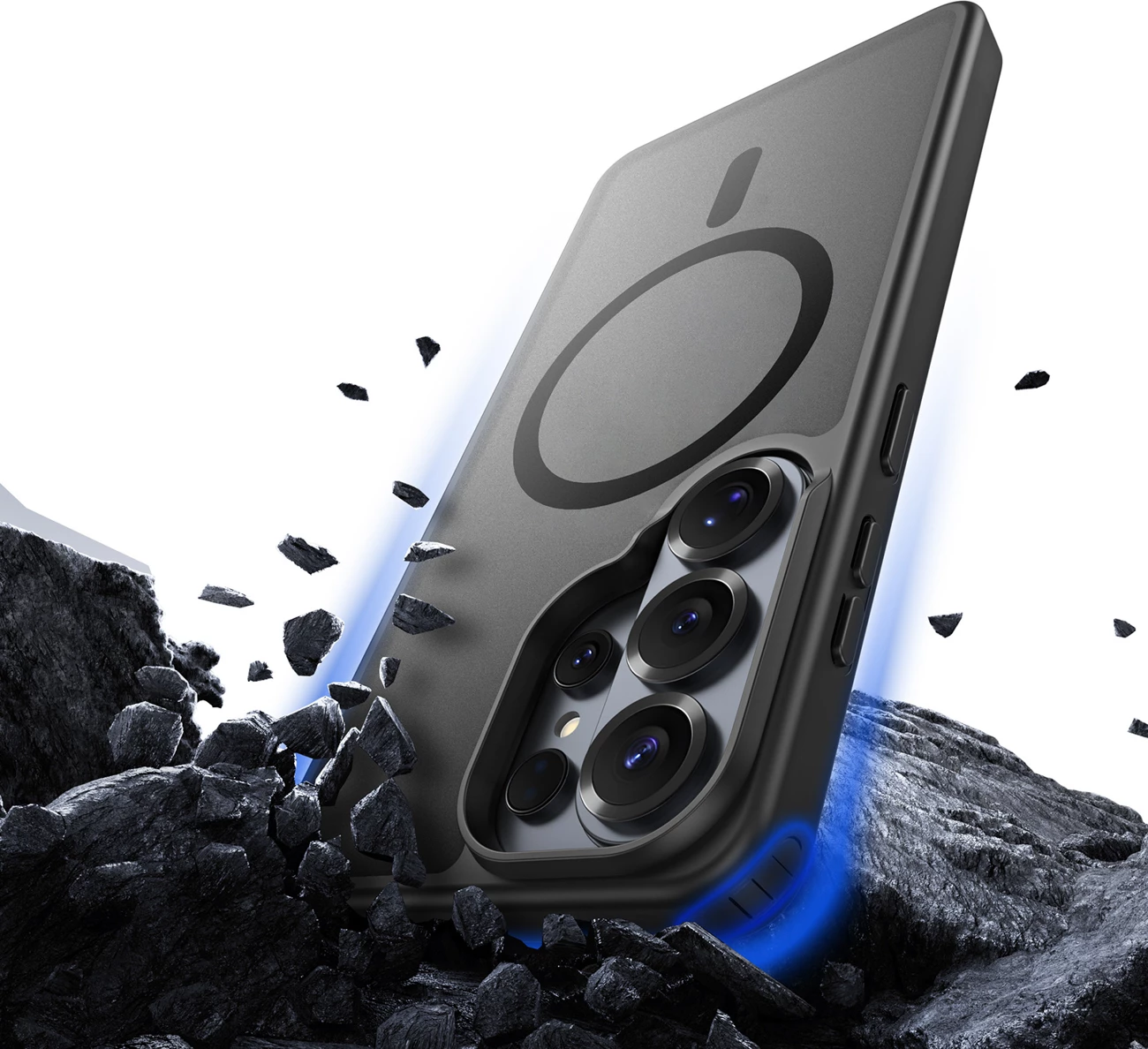 Mbështjellës Dux Ducis Yind për Samsung Galaxy S26 Ultra, MagSafe (38 magnet), PC+TPU, i zi