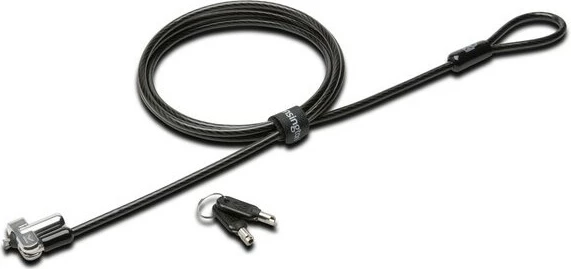 Kabllo sigurie Kensington N17 me çelës për Dell, e zezë