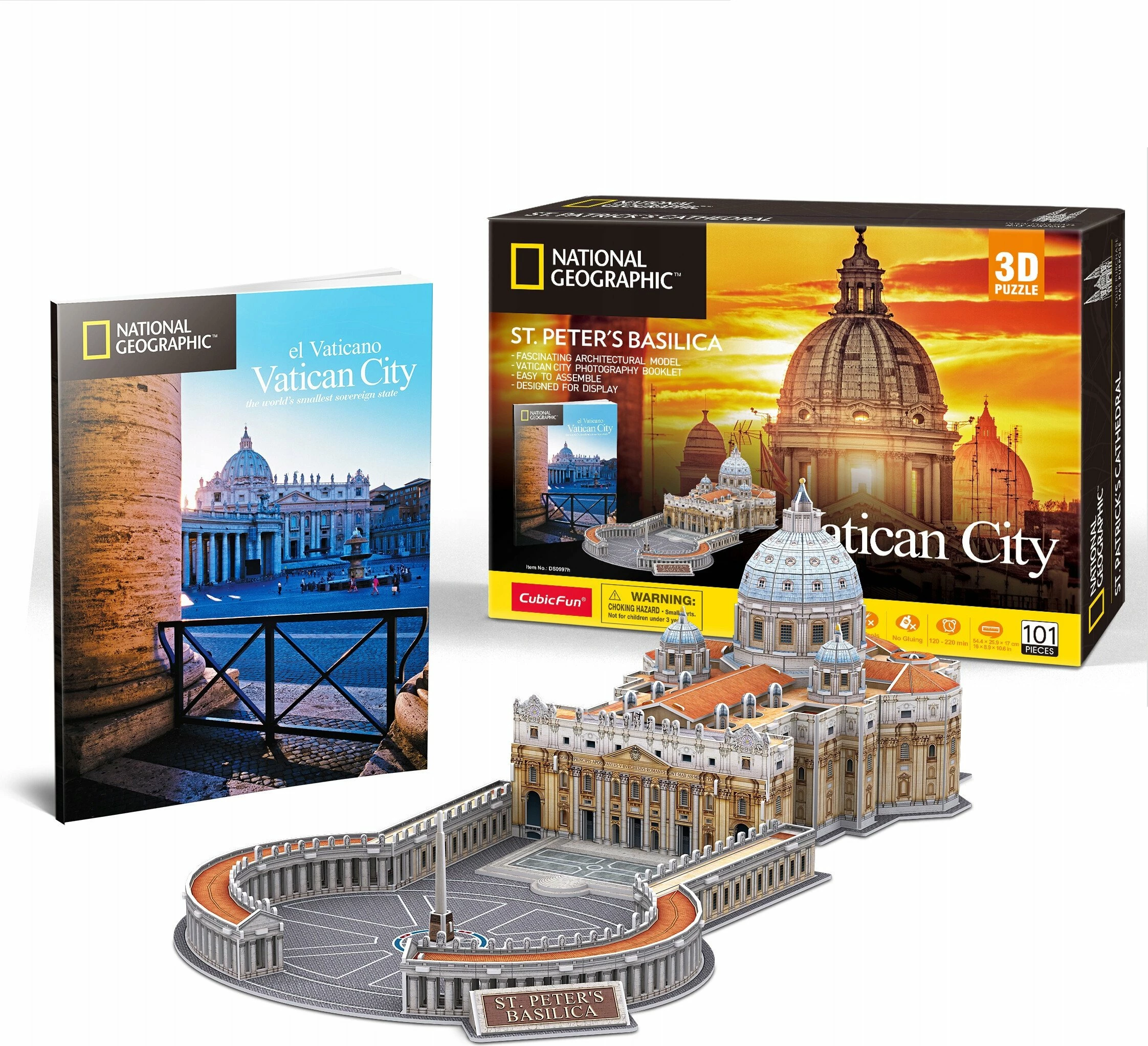 Puzzle 3D Cubicfun National Geographic St. Peter's Basilica 101 pjesë