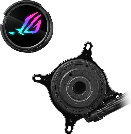 Ftohës me lëng ASUS ROG Strix LC III 240 ARGB, 2x12cm, i zi