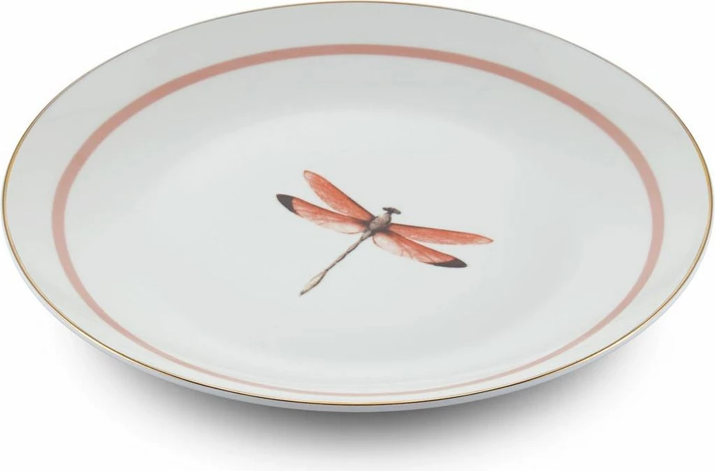 Set pjatash për ëmbëlsira, shumëngjyrëshe, Hermia, DNR0059, 6 copë