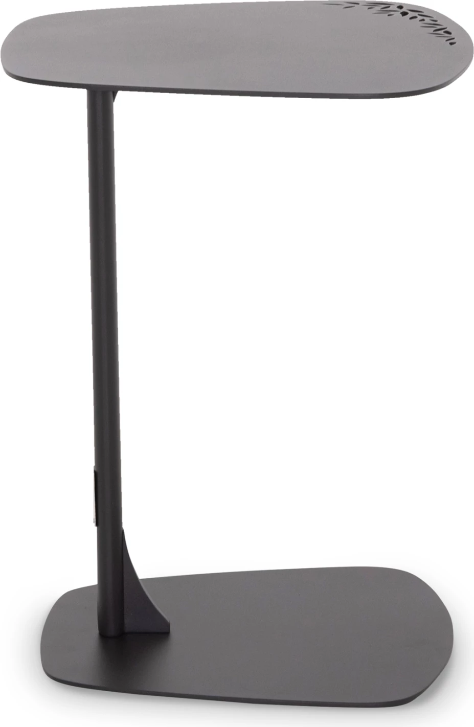 Tavolinë anësore për jashtë, alumin, ngjyrë qymyr, CD6417.02, 40x39x53cm