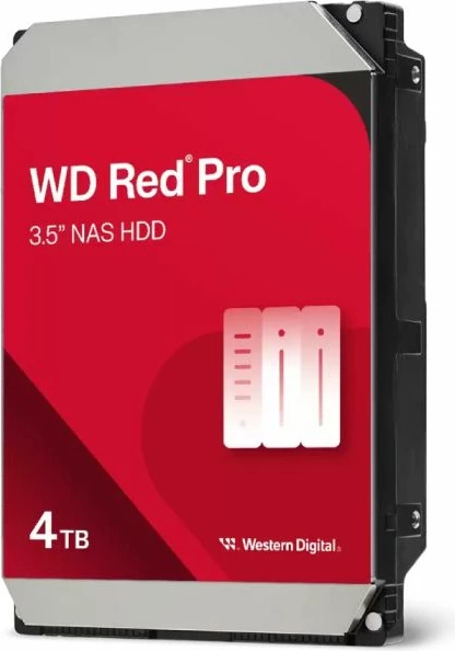 Hard disk i brendshëm WD Red Pro WD4005FFBX 4TB 3.5\" SATA III 6Gb/s 7200rpm 256MB, e kuqe