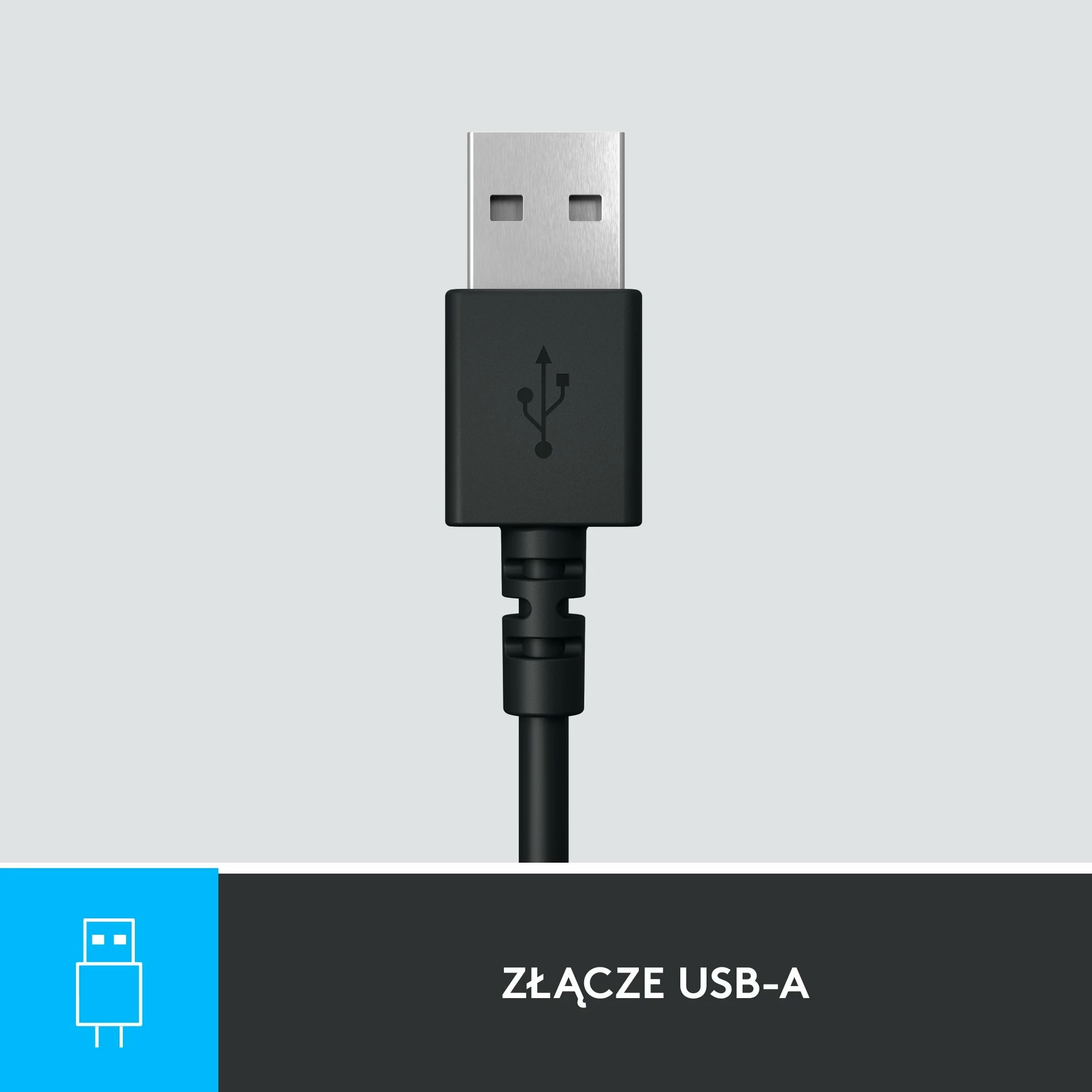 Kufje me mikrofon Logitech H390 (981-000406), USB me kabllo 2.4 m, me kontroll në kabllo, të zeza