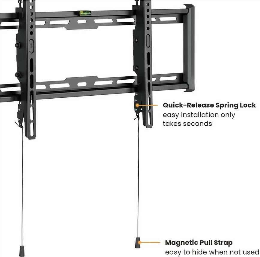 Mbajtëse muri për TV VALUE, e pjerrtë, 37-80", VESA 600x400, deri 75 kg, e zezë